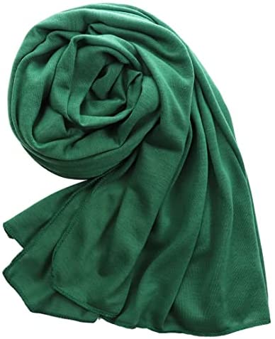 Vabovin stretch jersey long scarf light weight turban for women head wraps 71 * 32 inches