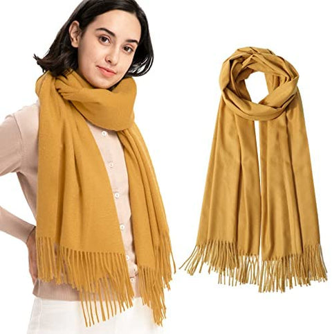 Pashmina Shawl and Wrap for Women Warm Pashmina Scarf Shawl Wrap Cashmere Feel Large Soft Wrap Warm Stole