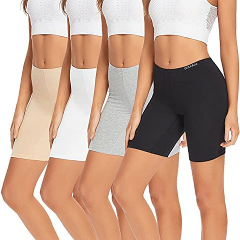 POKARLA Womens Underwear Cotton Boxer Shorts Anti Chafing Bike Shorts Boyshorts Panties(Regular & Plus Size)