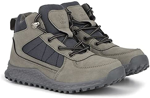 X RAY Footwear Boys Panther High-Top Casual Walking Fashion Faux Leather Shoe Sneaker, Round Toe, Thermoplastic Rubber Outsole