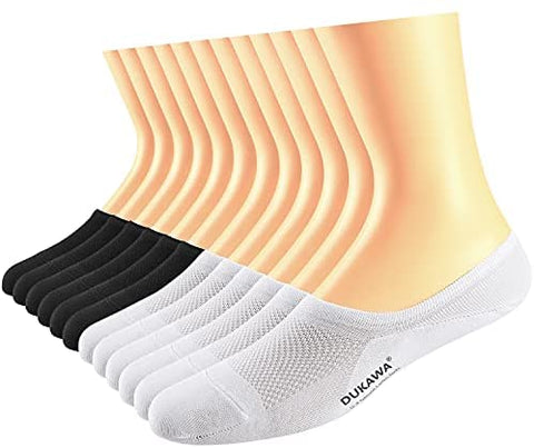Women And Men Cotton No Show Hidden Boat Invisible Socks Black Soft comfort Breathable Low Cut Socks (3Black