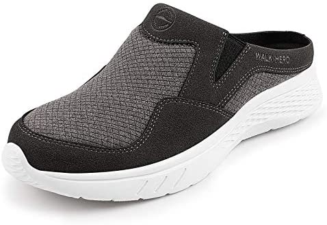 Womens Mule Sneakers - Walking Shoes for Women with Arch Support, Orthopedic Slip On Clog for Ladies