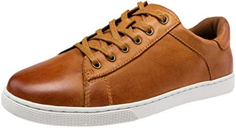 Men's Leather Sneakers Fashion Dress Sneaker Business Casual Shoes for Men