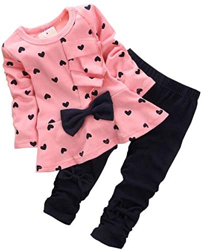 Baby Girls Infant Clothing Set Long Sleeve T Shirt Pants Kids Toddler Children Tops Outfits