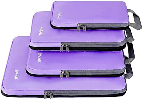 BAGAIL 4 Set/5 Set/6 Set Compression Packing Cubes Travel Expandable Packing Organizers