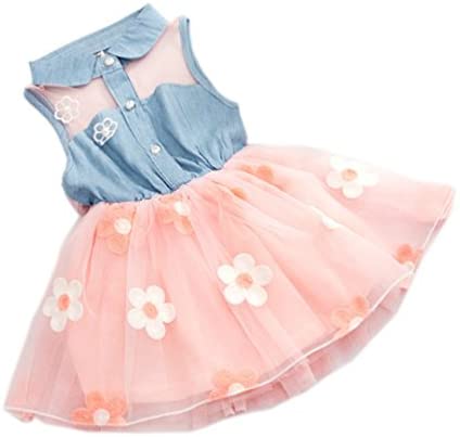 MINKIDFASHION Baby Girl Dress 1-4 Years Flower Princess Wedding Party Dresses