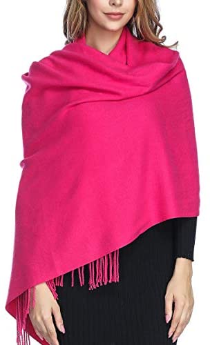 Extra Large Thick Soft Cashmere Wool Shawl Wraps for Women - PoilTreeWing Pashmina Scarf