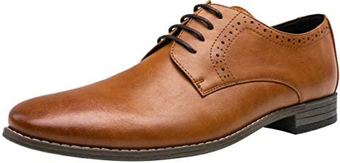 Men's Oxford Plain Toe Dress Shoes Classic Formal Derby Shoes