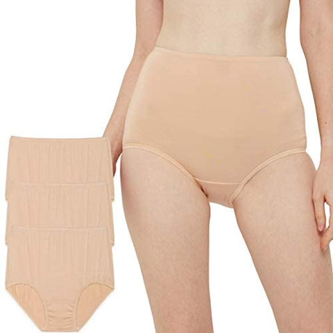INNERSY Women's Multipack High Waisted Full Brief Panties Underwear