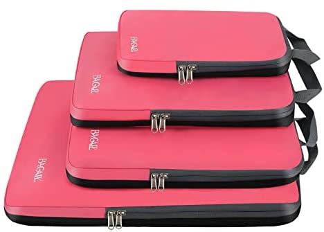 BAGAIL 4 Set/5 Set/6 Set Compression Packing Cubes Travel Expandable Packing Organizers
