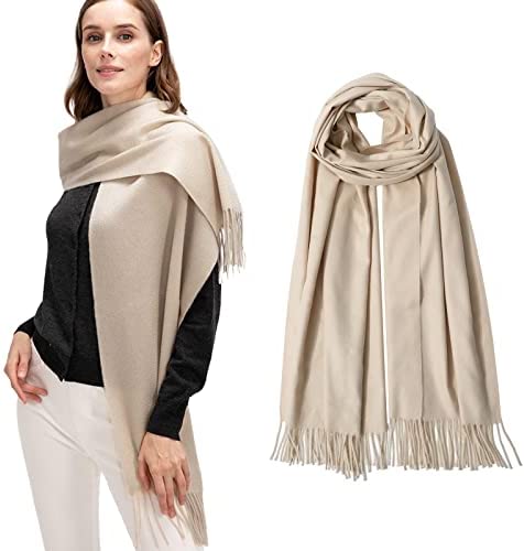Pashmina Shawl and Wrap for Women Warm Pashmina Scarf Shawl Wrap Cashmere Feel Large Soft Wrap Warm Stole
