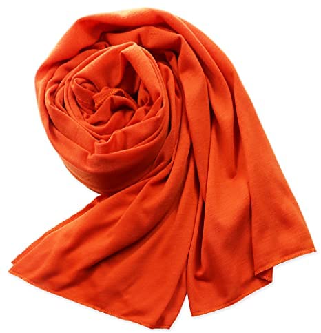 Vabovin stretch jersey long scarf light weight turban for women head wraps 71 * 32 inches