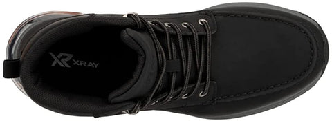 X RAY Reserved Footwear Eagle Lake Men Cascade Fashion Casual Faux Leather High Top Sneakers, Hook and Eye Lace-Up, Round Toe, Thermoplastic Rubber Outsole