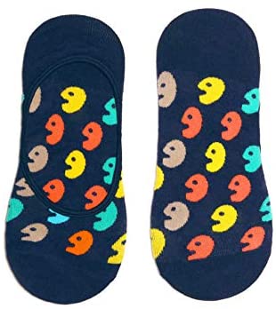 UIN Men Women's Sneaker Sock Art Painted Color Cotton Breathable Socks