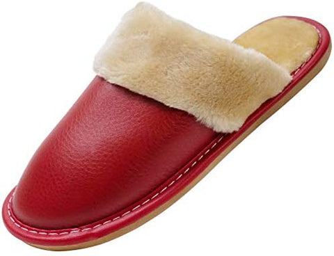 konhill Women's Memory Foam Slippers - Indoor Outdoor Comfy Warm Plush House Bedroom Non Slip Shoes