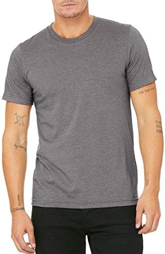 Bella Canvas Unisex Jersey Short Sleeve TEE, Deep Heather (Multi Pack)