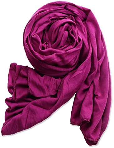 Vabovin stretch jersey long scarf light weight turban for women head wraps 71 * 32 inches
