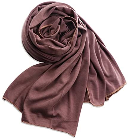Vabovin stretch jersey long scarf light weight turban for women head wraps 71 * 32 inches