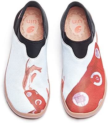 UIN Women's Walking Shoes Slip On Casual Slippers Lightweight Art Painted Comfort Mesh Fashion Sneaker Verona