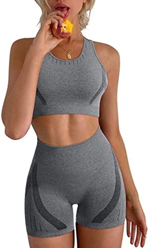 Women's Yoga 2 Piece Seamless Workout Outfits