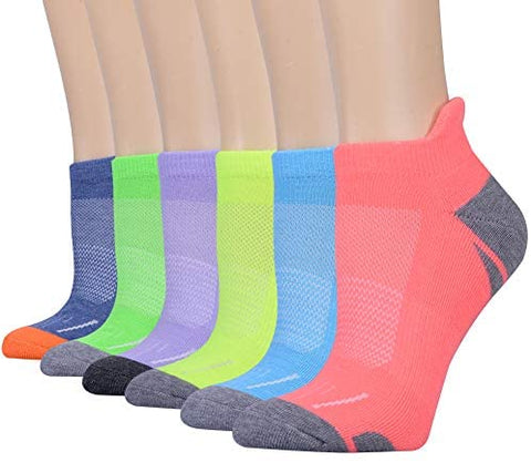 Womens Athletic Ankle Sports Running Low Cut Tab Cushioned Socks 6 Pack