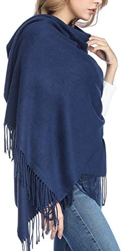 Extra Large Thick Soft Cashmere Wool Shawl Wraps for Women - PoilTreeWing Pashmina Scarf