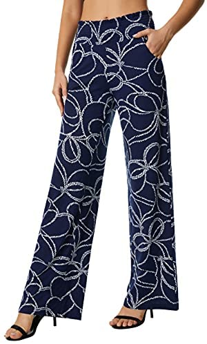 Urban CoCo Women's Boho Palazzo Pants Wide Leg Lounge Pants