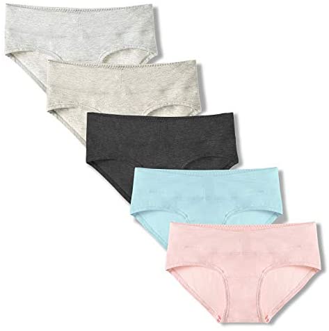 Women's Boxer Briefs 5 Pack Bamboo Viscose Soft Breathable Underwear for Women