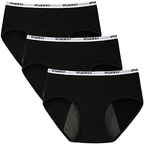 INNERSY Big Girls' Period Panties Menstrual Underwear for First Period Starter 3-Pack