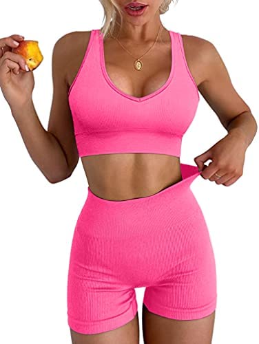 Women's Yoga 2 Piece Seamless Workout Outfits