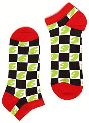 UIN Men Women's Sneaker Sock Art Painted Color Cotton Breathable Socks