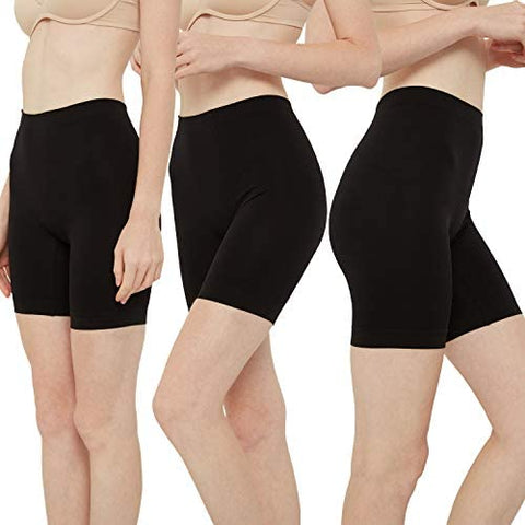INNERSY Women's Slip Shorts for Under Dresses High Waisted Summer Shorts 3-Pack