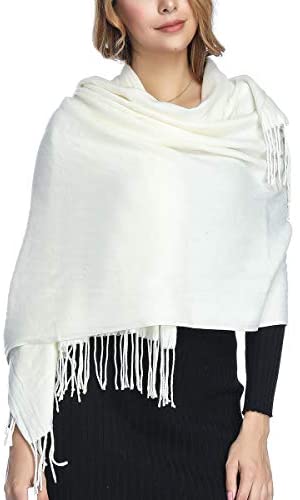 Extra Large Thick Soft Cashmere Wool Shawl Wraps for Women - PoilTreeWing Pashmina Scarf