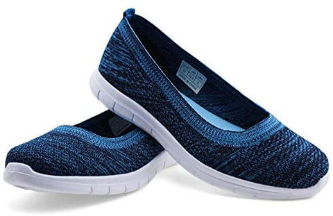 Women Knit Loafers Comfortable Slip on Flats Shoes