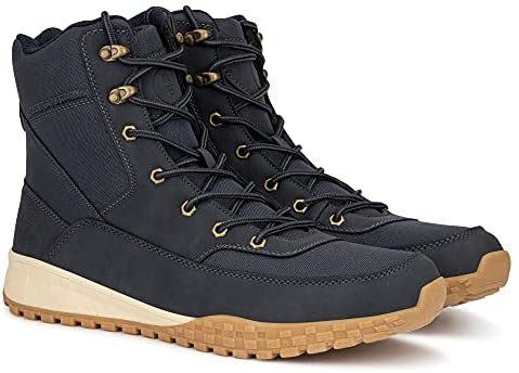 X RAY Reserved Footwear New York Men Meson Fashion Casual Synthetic Leather High Top Sneakers, Hook and Eye Lace-Up, Apron Toe, Thermoplastic Rubber Outsole
