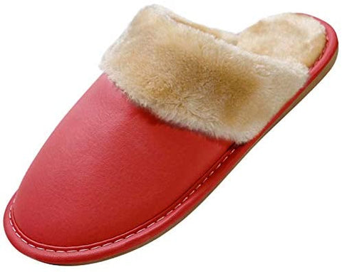 konhill Women's Memory Foam Slippers - Indoor Outdoor Comfy Warm Plush House Bedroom Non Slip Shoes