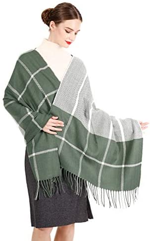 Carrotomato Women's Simple Shawl Soft Scarf Fashion Warm Shawl Winter Elegant Wrap