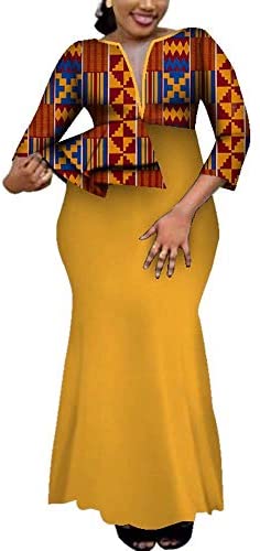 African Dashiki Deep V-Neck Party Long Womens Dress Ethnic Style Floral Maxi Big Sizes Ladies Summer Female Clothes