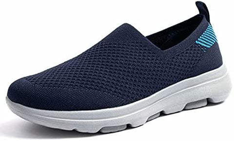 konhill Women’s Tennis Walking Shoes - Comfortable Athletic Work Slip on Sneakers