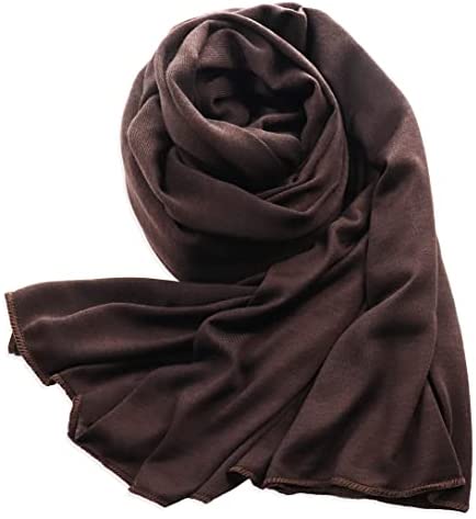 Vabovin stretch jersey long scarf light weight turban for women head wraps 71 * 32 inches