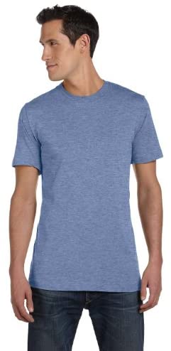 Bella Canvas Unisex Jersey Short Sleeve TEE, Deep Heather (Multi Pack)