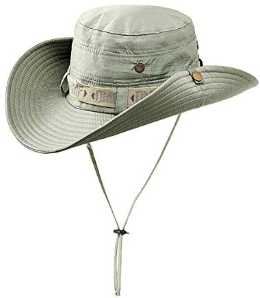 YMXHHB Jungle Camo Boonie Sun Hat Snap Wide Brim Caps Outdoor Fishing Hunting Safari Cap