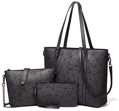 Women Fashion Handbags Wallet Tote Bag Shoulder Bag Top Handle Satchel Purse Set 4pcs