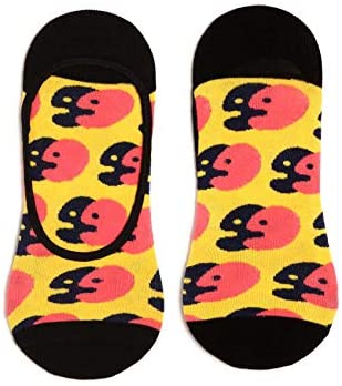 UIN Men Women's Sneaker Sock Art Painted Color Cotton Breathable Socks
