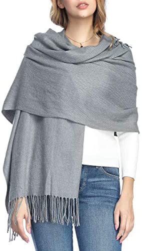 Extra Large Thick Soft Cashmere Wool Shawl Wraps for Women - PoilTreeWing Pashmina Scarf