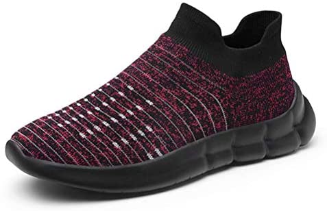 konhill Men's Fashion Walking Sneakers - Casual Athletic Running Tennis Sock Gym Shoes