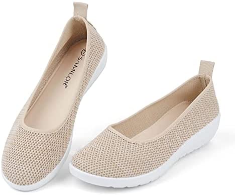 Samilor Breathable Mesh Loafers for Women Slip On Walking Shoes Platform Fashion Sneakers