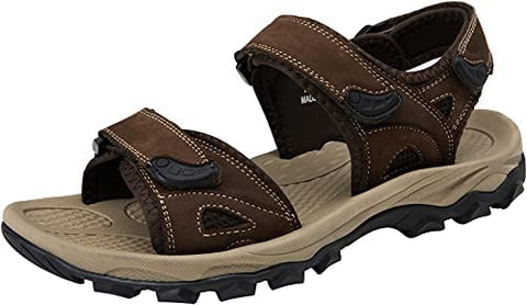 Men's Sandals Summer Casual Genuine Leather Beach Sandals for Men Outdoor and Indoor Comfort Open Toe Fisherman Sandals