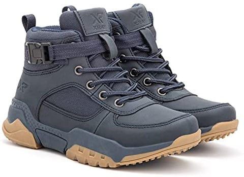 X RAY Footwear Boys Hoover High-Top Casual Walking Fashion Faux Leather Shoe Sneaker, Round Toe, Thermoplastic Rubber Outsole