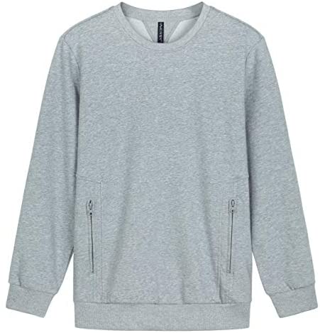 INNERSY Men's Classic Crewneck Cotton Sweatshirt French Terry XS-3XL